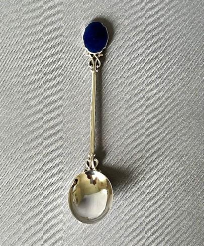 Silver and Enamel Demi-Tasse Spoon (1 of 5)