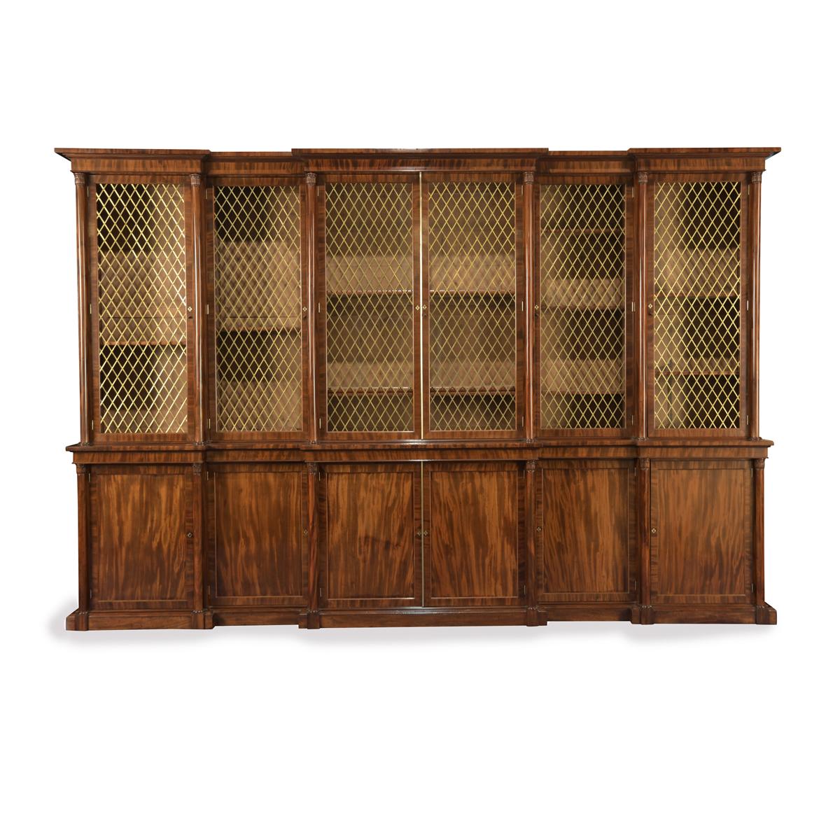 Large & Impressive Late Regency Six Door Mahogany Bookcase Attributed to Gillows (1 of 9)