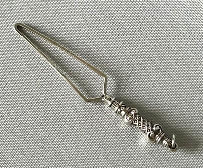 Rare Victorian Silver Ribbon Threader (1 of 5)