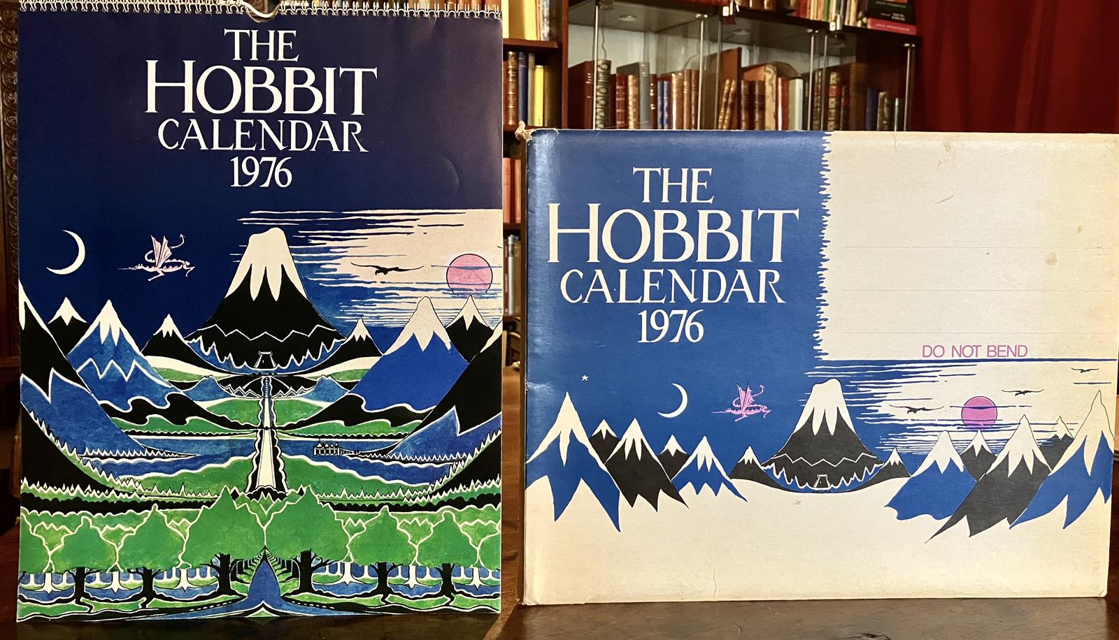 1976 Lord of the Rings Calendar Tolkien 12 x Colour Illustrations + Card Case (1 of 3)