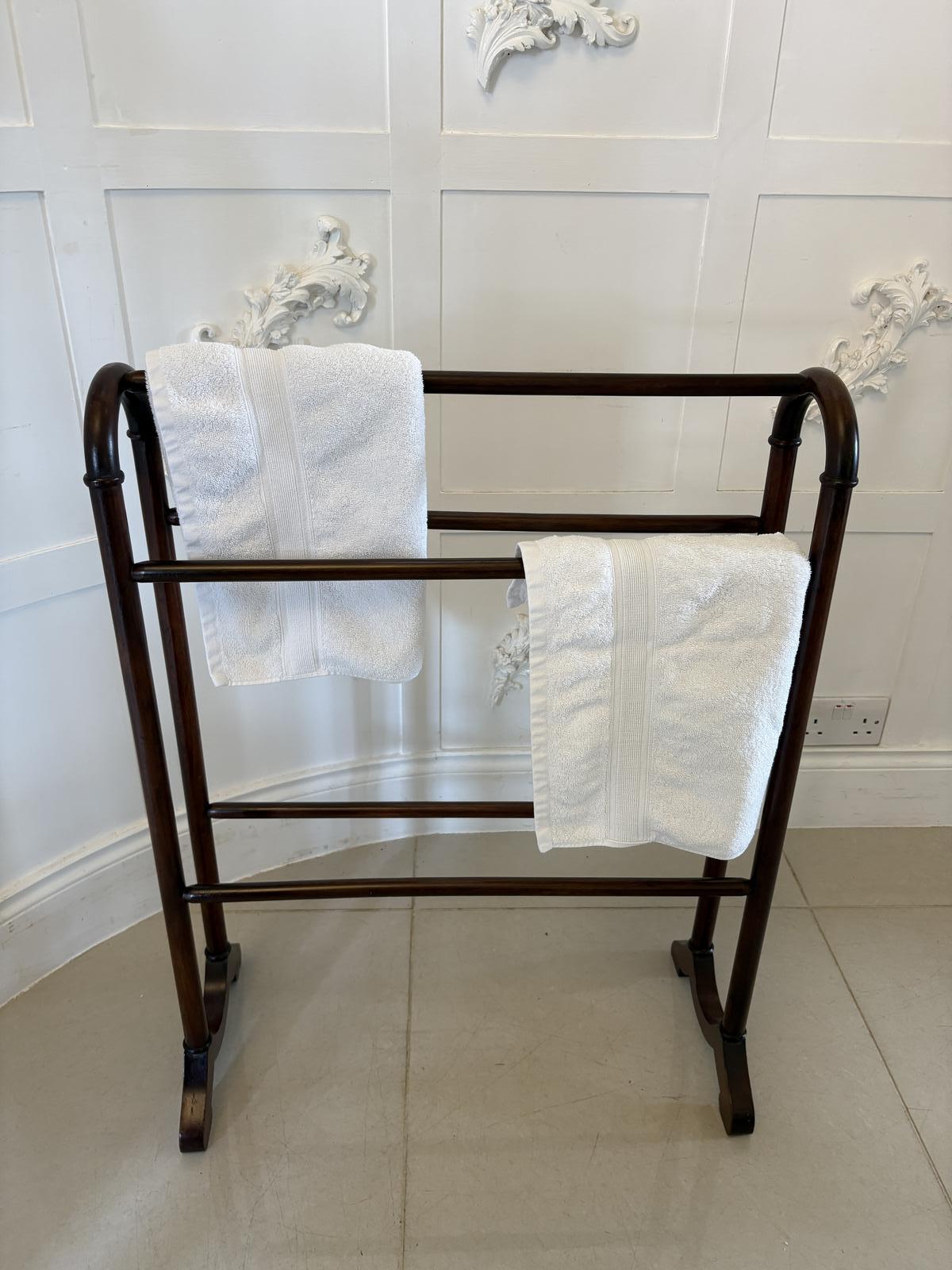 Antique Victorian Quality Mahogany Towel Rail (1 of 7) Antique Victorian Quality Mahogany Towel Rail (1 of 7)
