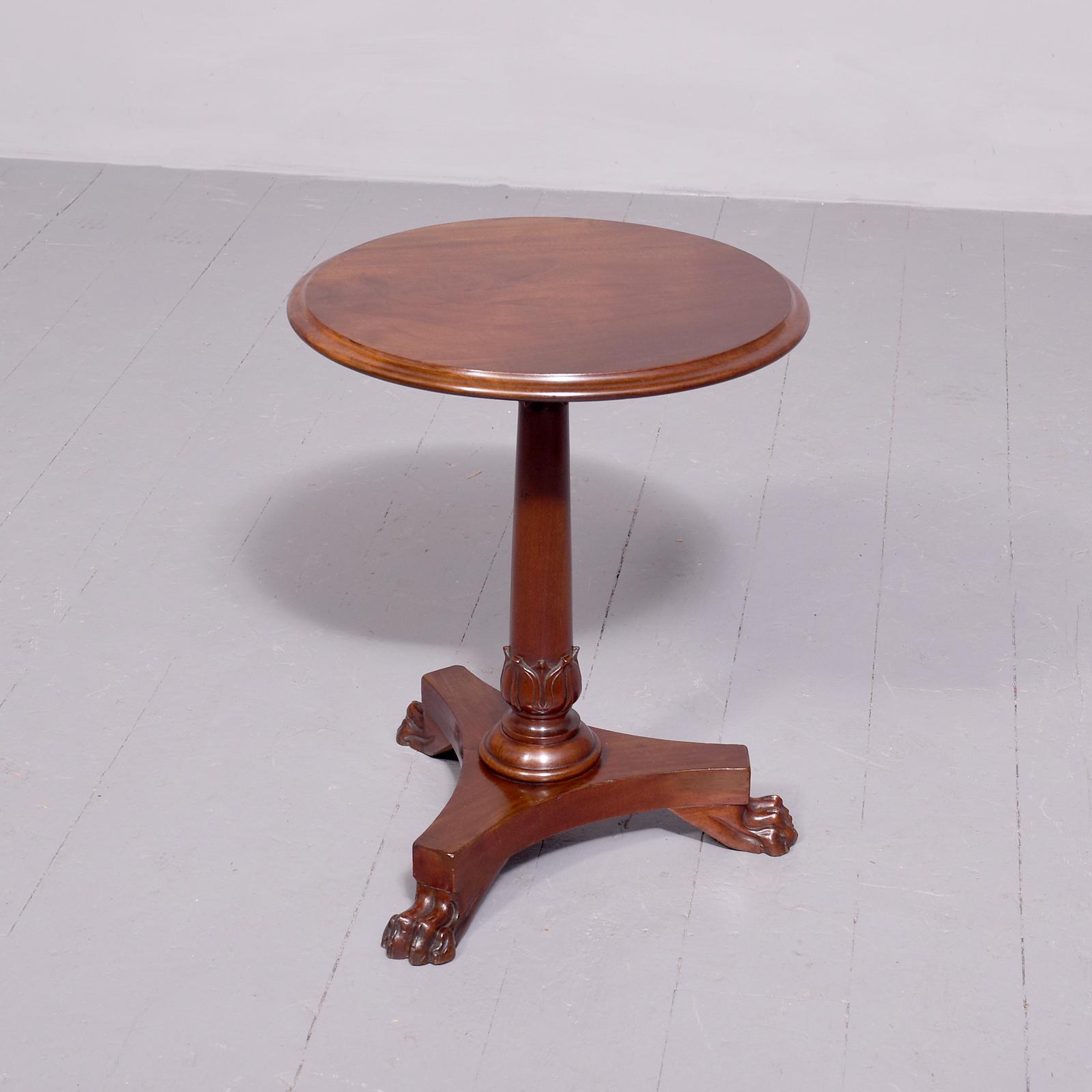 Neat-sized William IV Mahogany Wine/occasional Table (1 of 7)