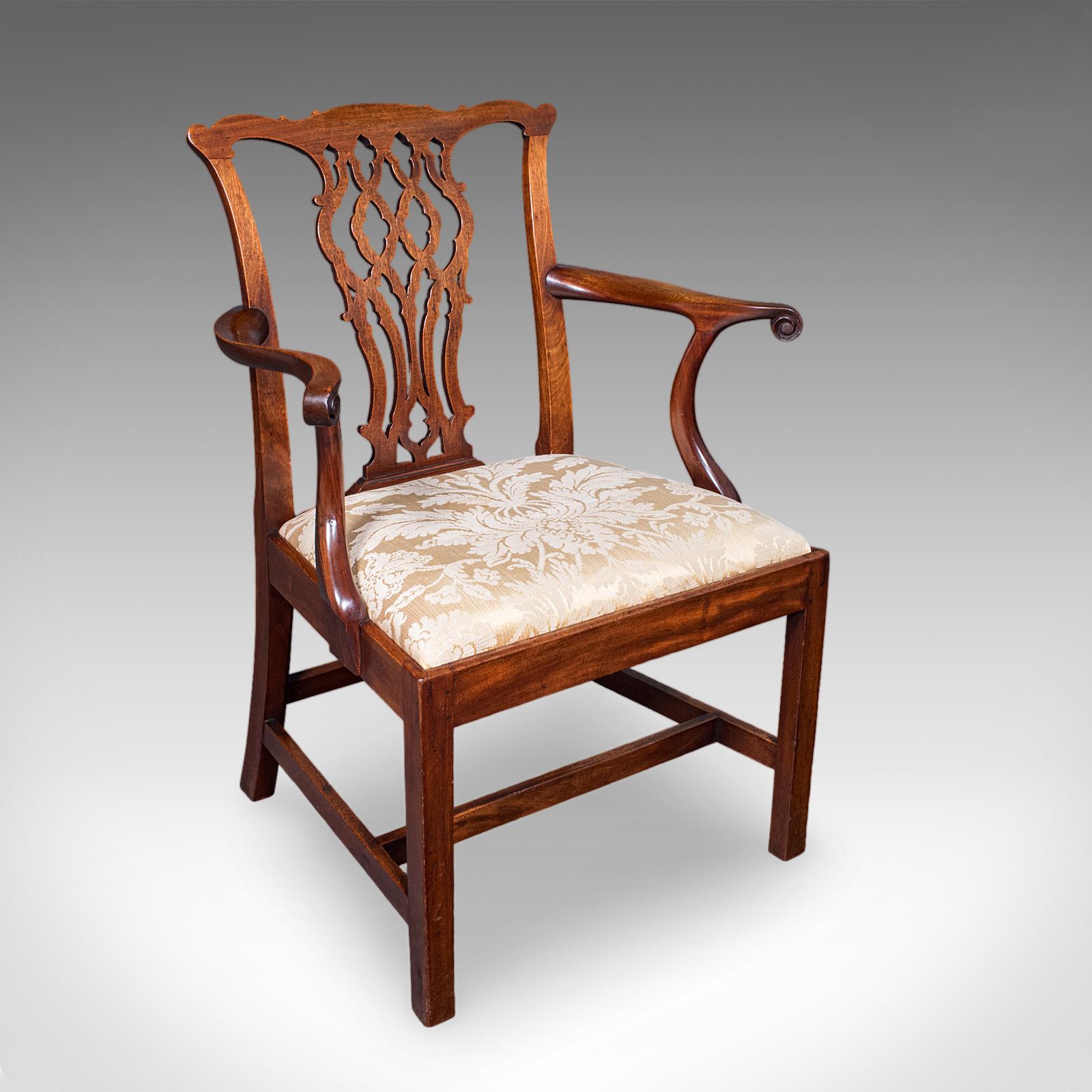 Antique Gentleman's Elbow Chair, English, Morning Room Seat, Georgian, C.1800 (1 of 12) Antique Gentleman's Elbow Chair, English, Morning Room Seat, Georgian, C.1800 (1 of 12)