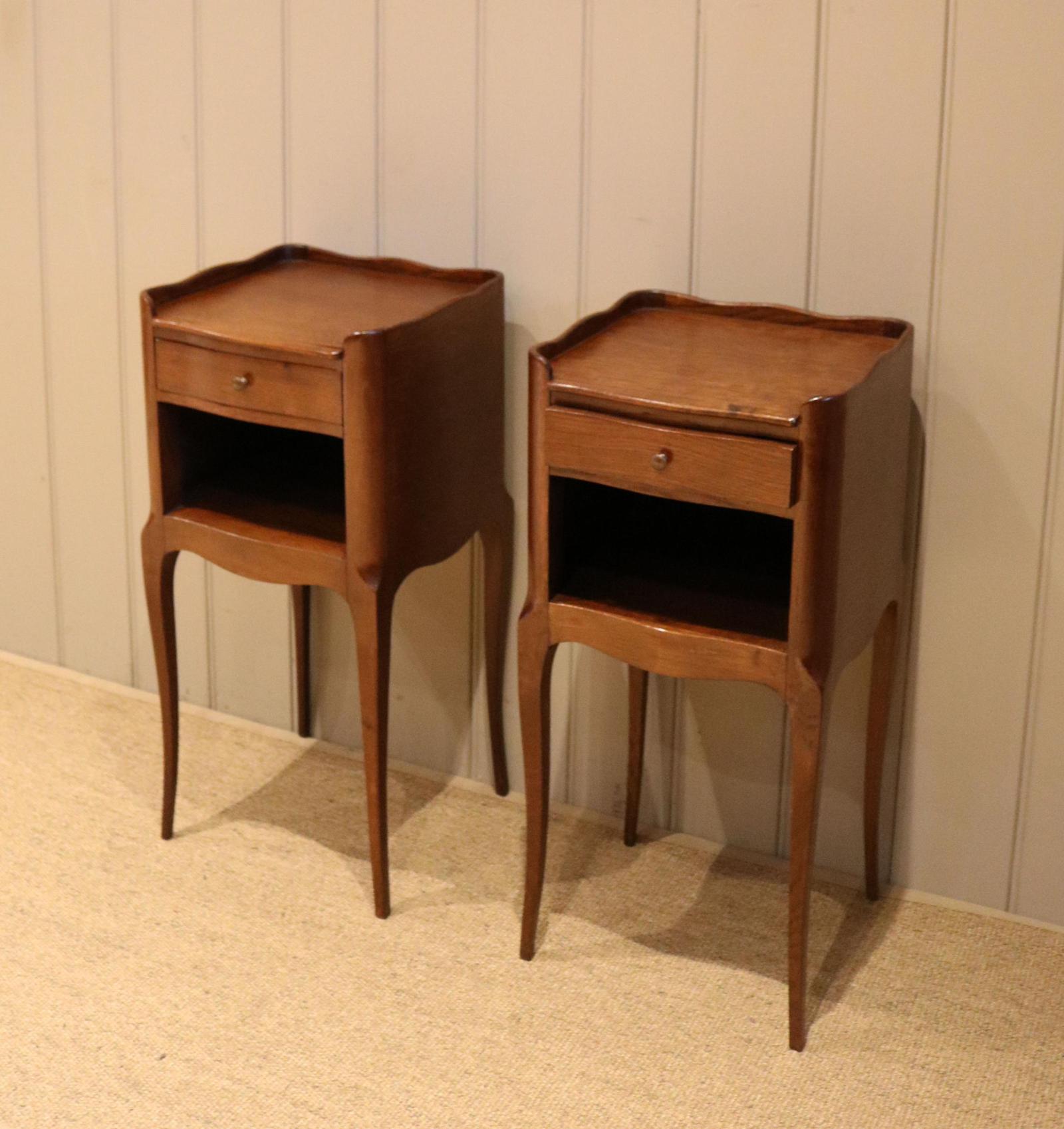 Pair of French Oak Bedside Cabinets (1 of 10) Pair of French Oak Bedside Cabinets (1 of 10)