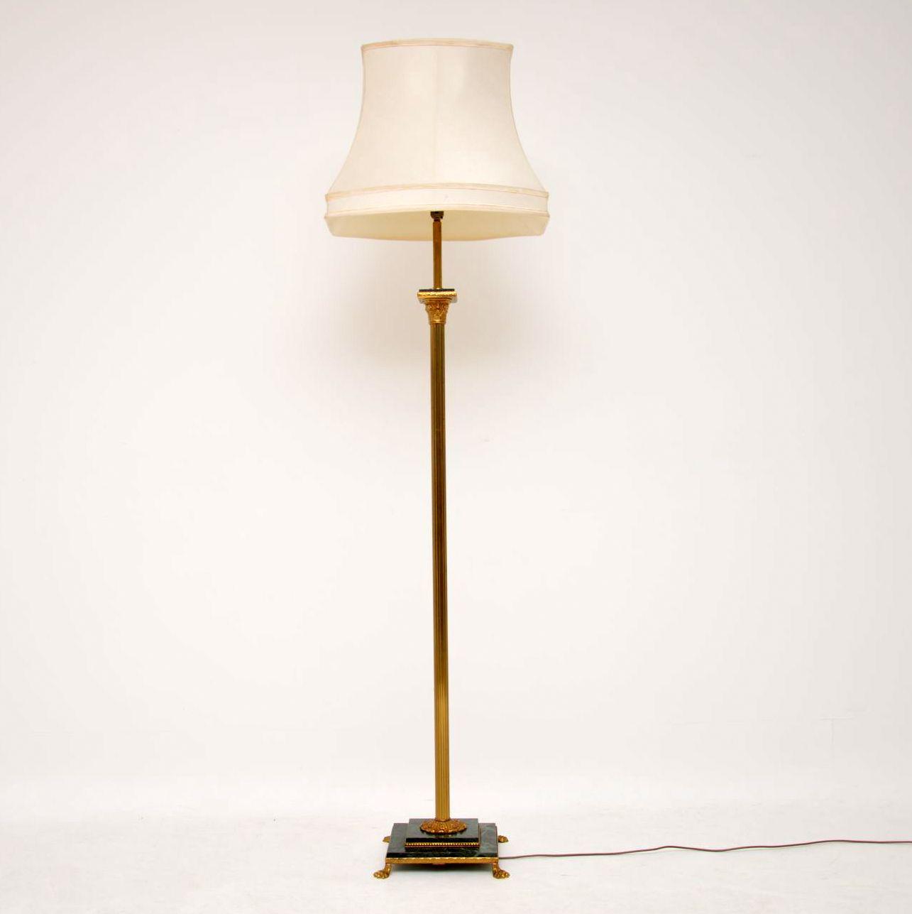 Antique Italian Gilt Metal & Marble Floor Lamp (1 of 6) Antique Italian Gilt Metal & Marble Floor Lamp (1 of 6)