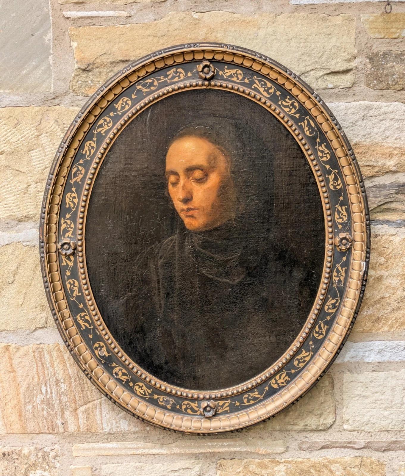 Antique Oil Painting Portrait in Good Renaisance Style Oval Frame (1 of 6) Antique Oil Painting Portrait in Good Renaisance Style Oval Frame (1 of 6)