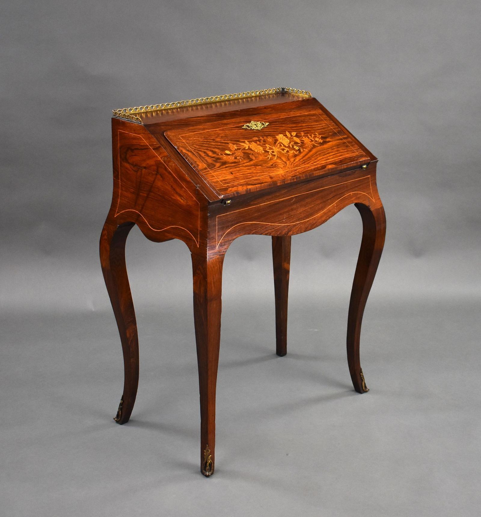 19th Century French Rosewood Bureau De Dame (1 of 11) 19th Century French Rosewood Bureau De Dame (1 of 11)