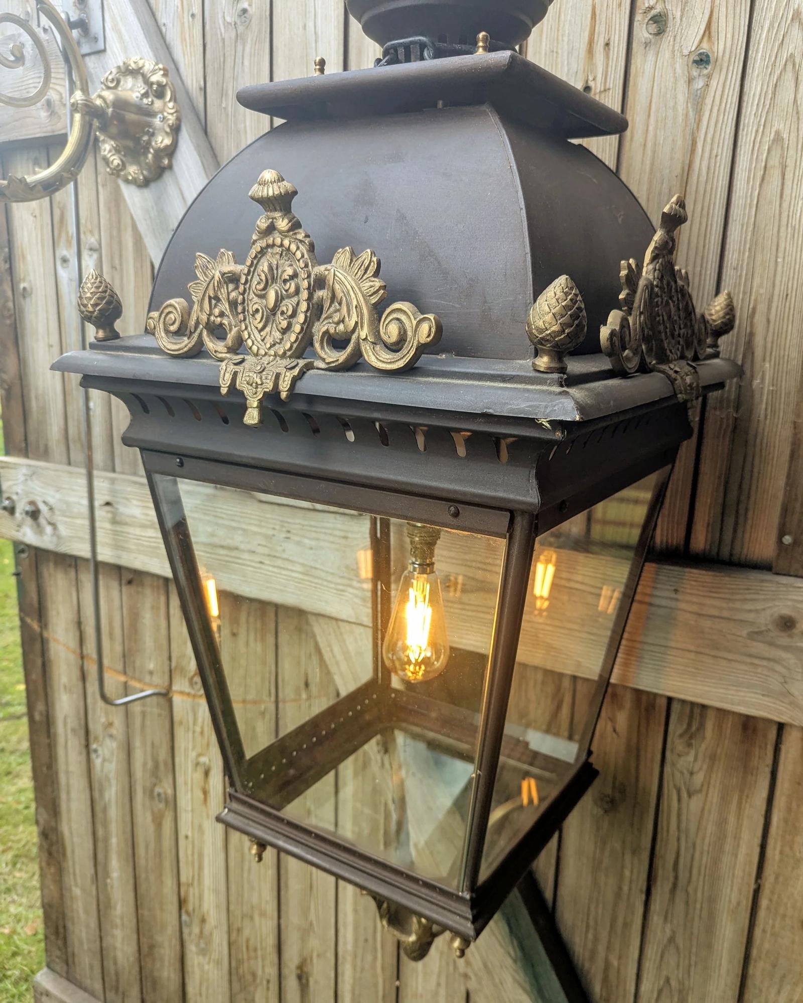 Antique Casino Brass Lantern 19th Century (1 of 9) Antique Casino Brass Lantern 19th Century (1 of 9)