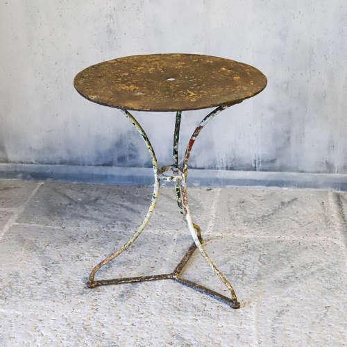 Antique French Iron Café / Bistro Table c.1900 (1 of 7)