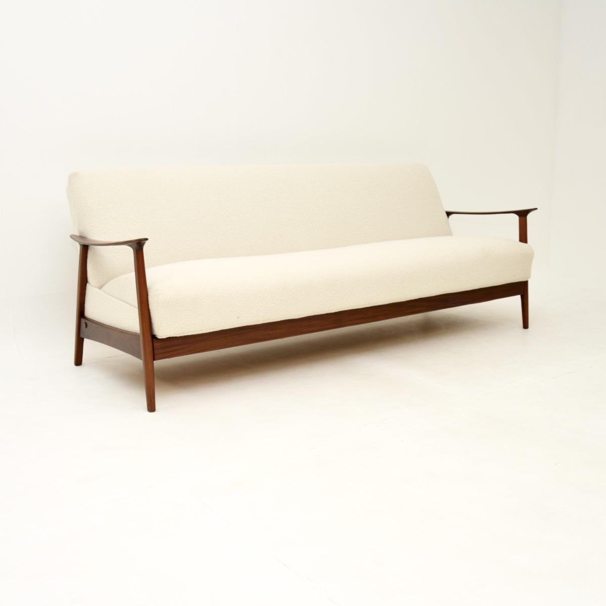 Danish Vintage Afromosia Sofa Bed (1 of 12)