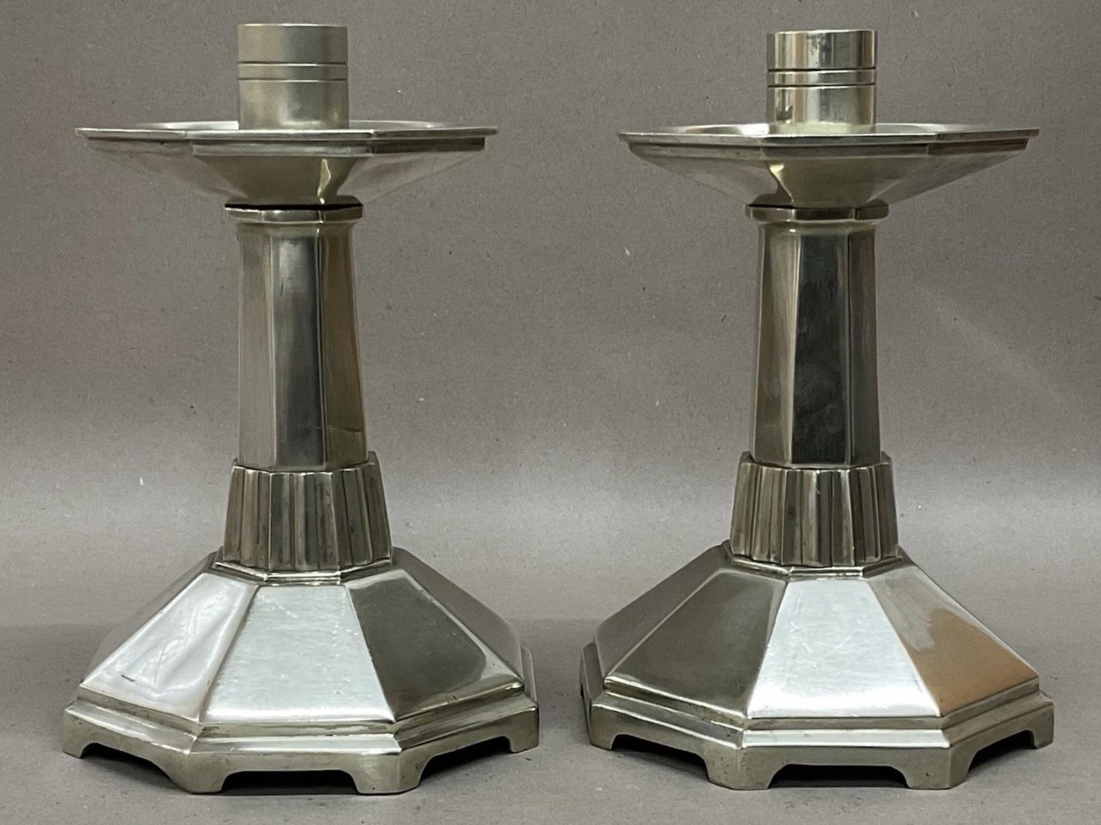 Pair of Arts & Crafts Brass Candlesticks (5.6k) Ecclesiastical / Church / Altar Antique Edwardian (1 of 7) Pair of Arts & Crafts Brass Candlesticks (5.6k) Ecclesiastical / Church / Altar Antique Edwardian (1 of 7)
