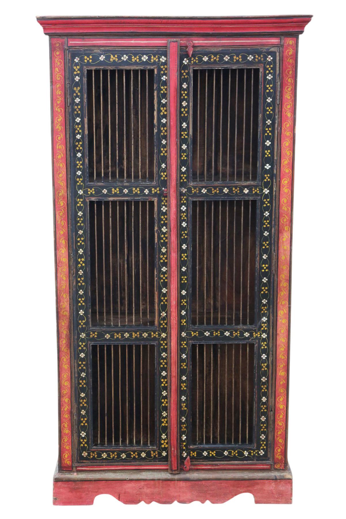 Antique 19th Century Painted Housekeeper’s Larder Cupboard – Fine Quality Storage Furniture (1 of 9)