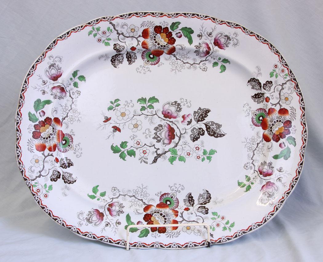 Antique 19th Century Large Ironstone Meat Dish (1 of 8)