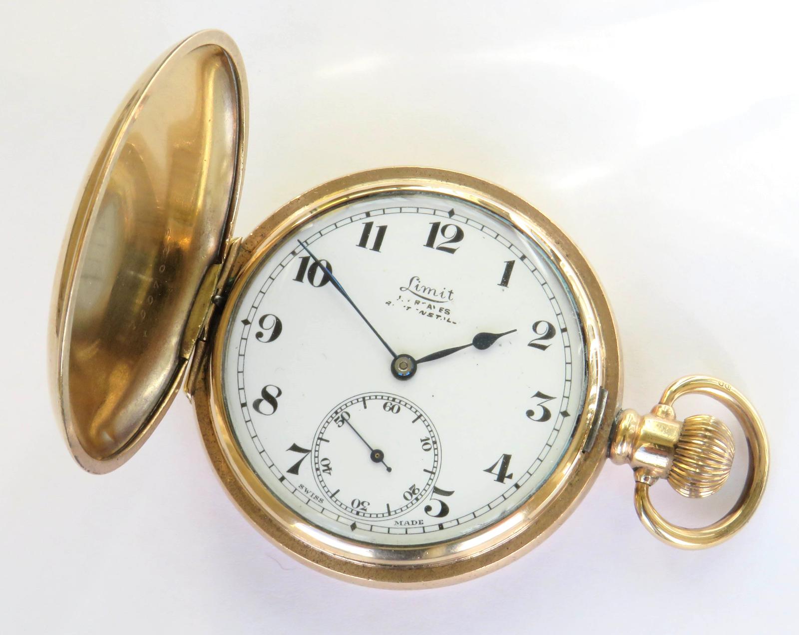 Pocket Watch : 1930s Limit Full Hunter Pocket Watch (1 of 6)