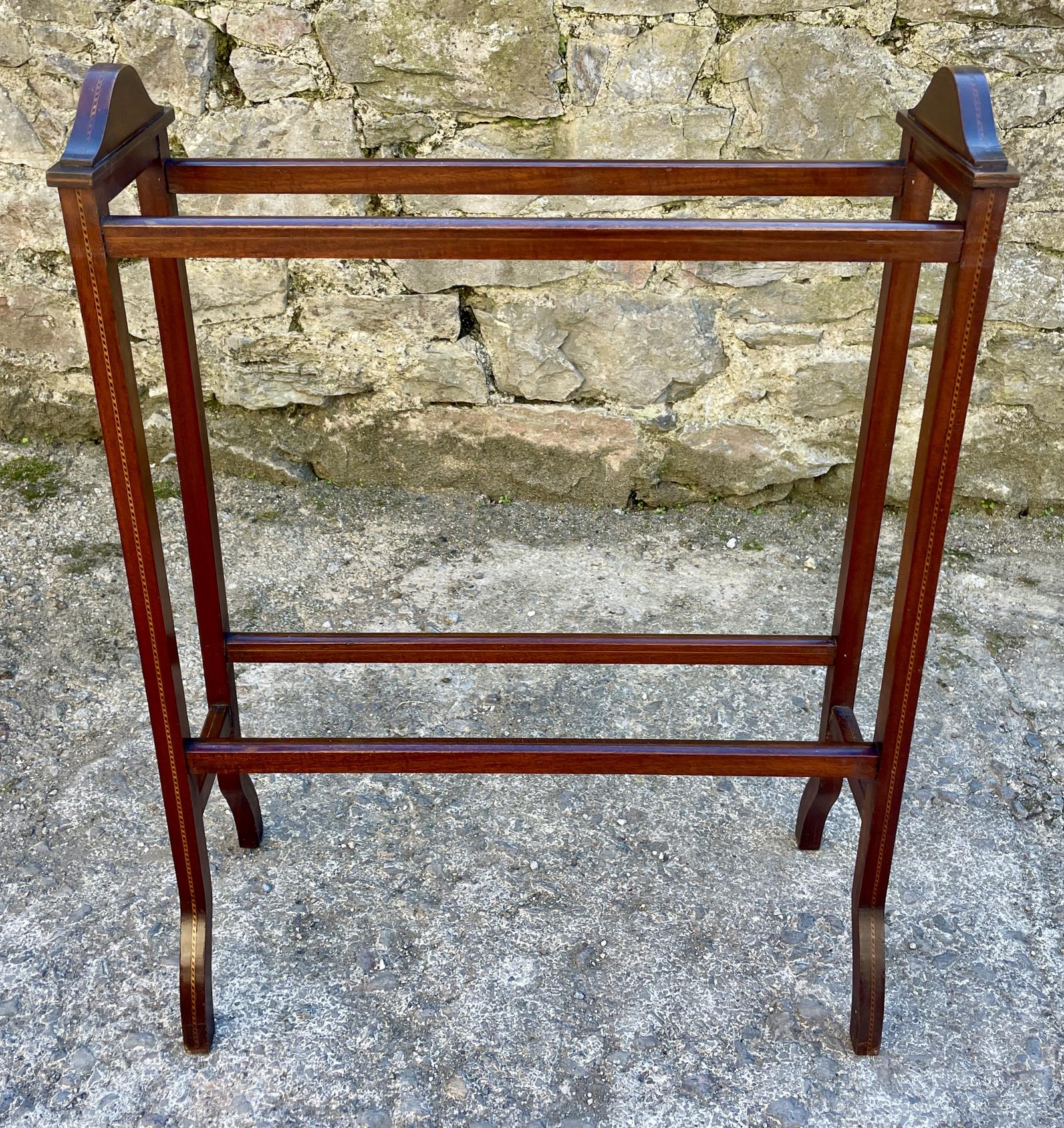 Edwardian Mahogany Towel Rail (1 of 7)