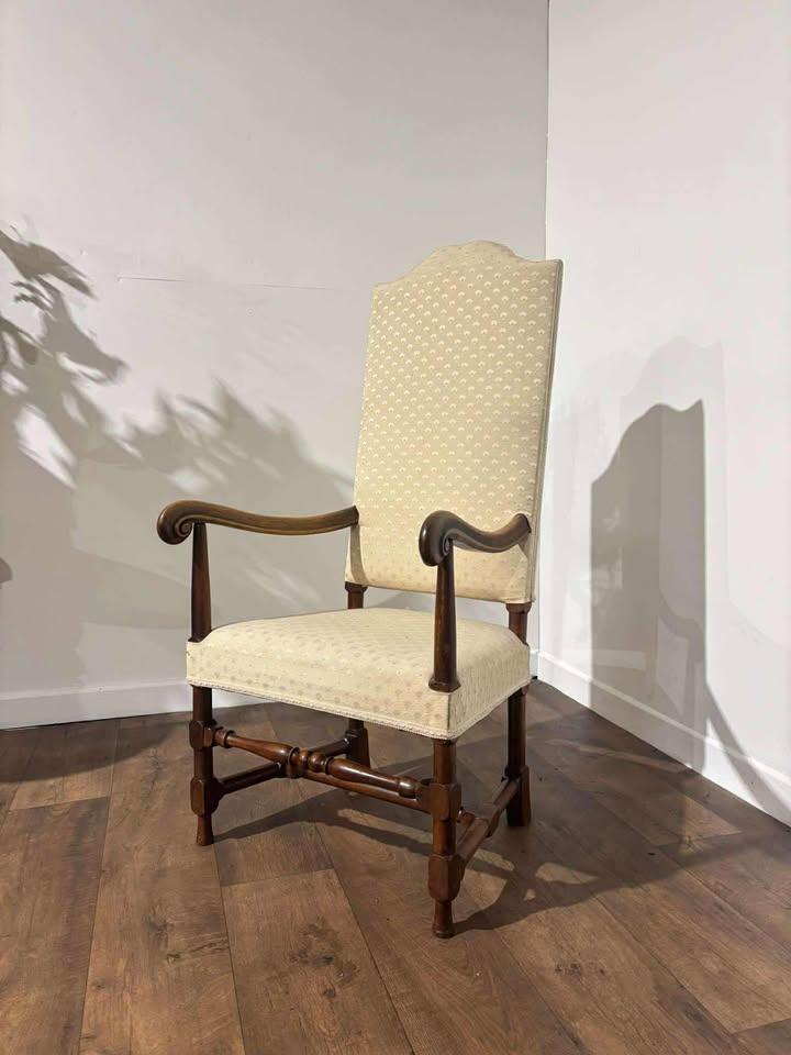 Early 20th Century Oak Framed Hump Back Side Chair (1 of 15)