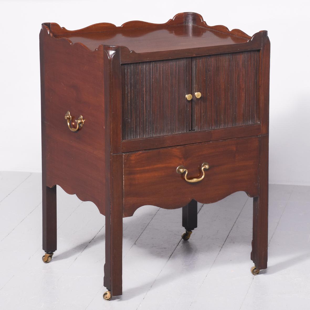 George III Mahogany Commode (1 of 10)