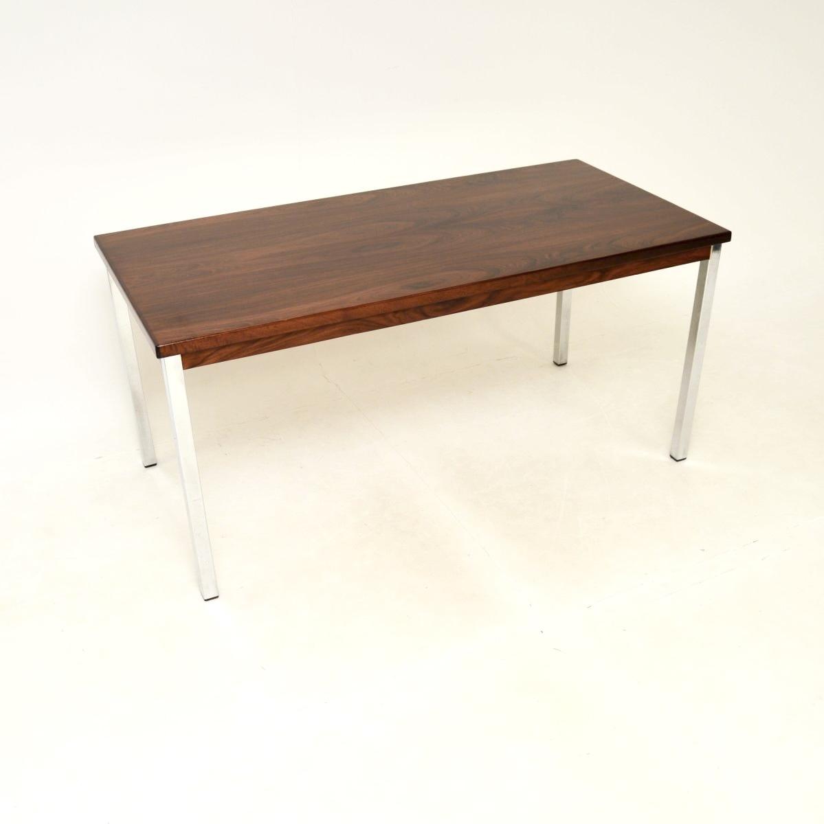 Vintage Mid Century Rosewood & Chrome Desk (1 of 8)