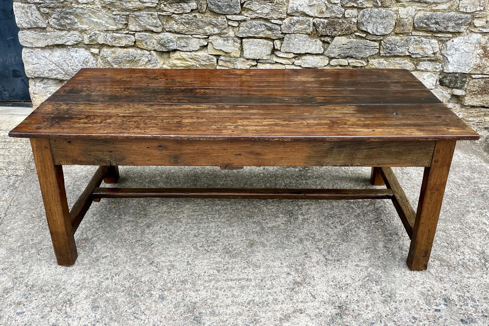 Large Antique French Cherrywood Farmhouse Table (1 of 18)