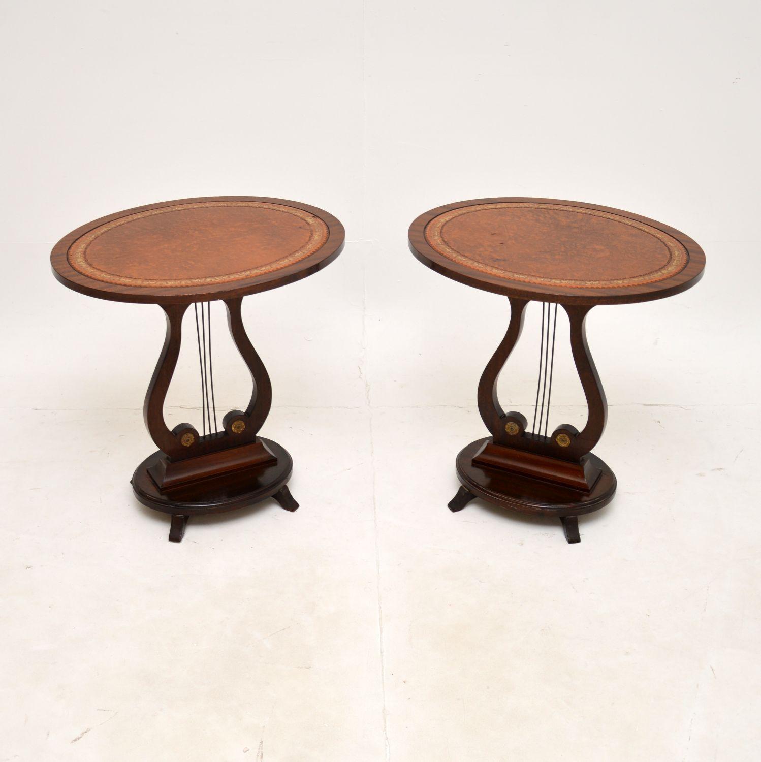Pair of Regency Style Mahogany Side Tables (1 of 8) Pair of Regency Style Mahogany Side Tables (1 of 8)