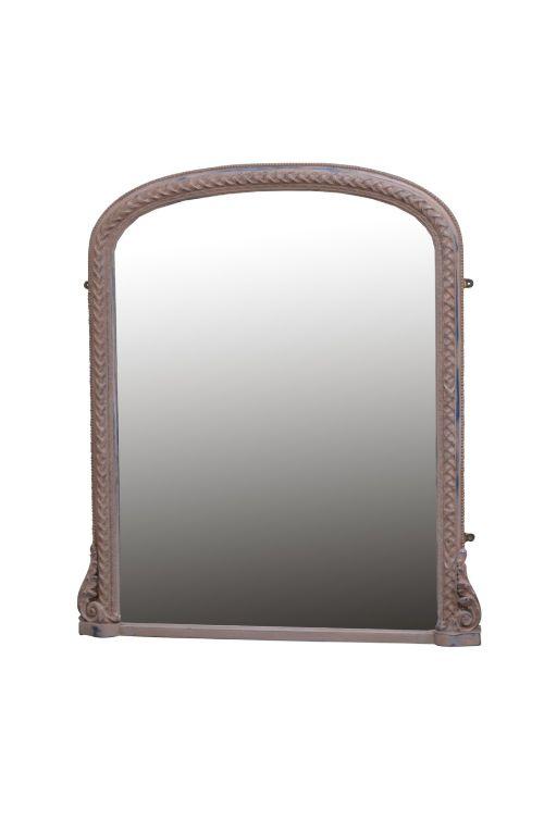 Late 19th Century Overmantel Mirror with Carved Frame, H107cm (1 of 9) Late 19th Century Overmantel Mirror with Carved Frame, H107cm (1 of 9)