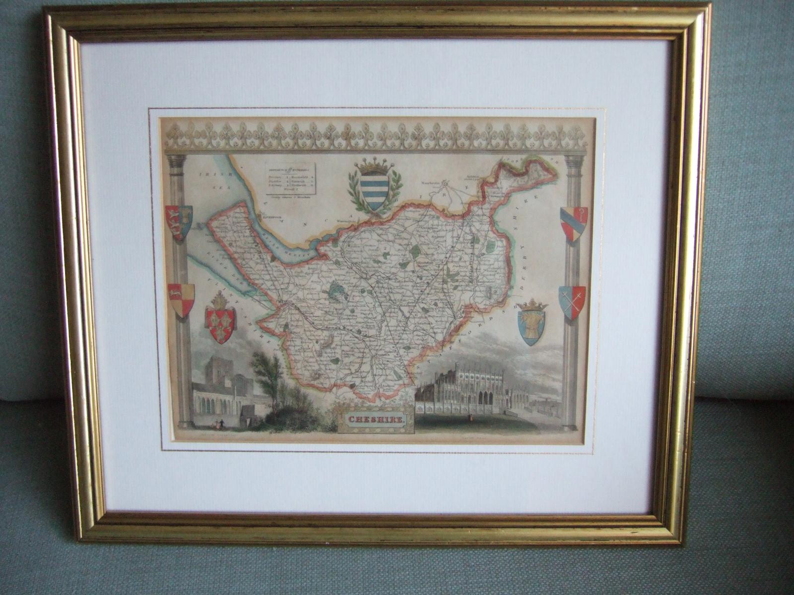 Thomas Moule (1784-1851) Map of Cheshire ca.1837 (1 of 5)