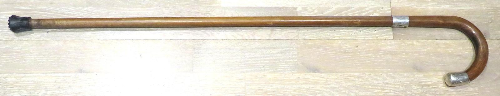 WALKING STICK WITH HALLMARKED SILVER MOUNTS (1 of 3) WALKING STICK WITH HALLMARKED SILVER MOUNTS (1 of 3)