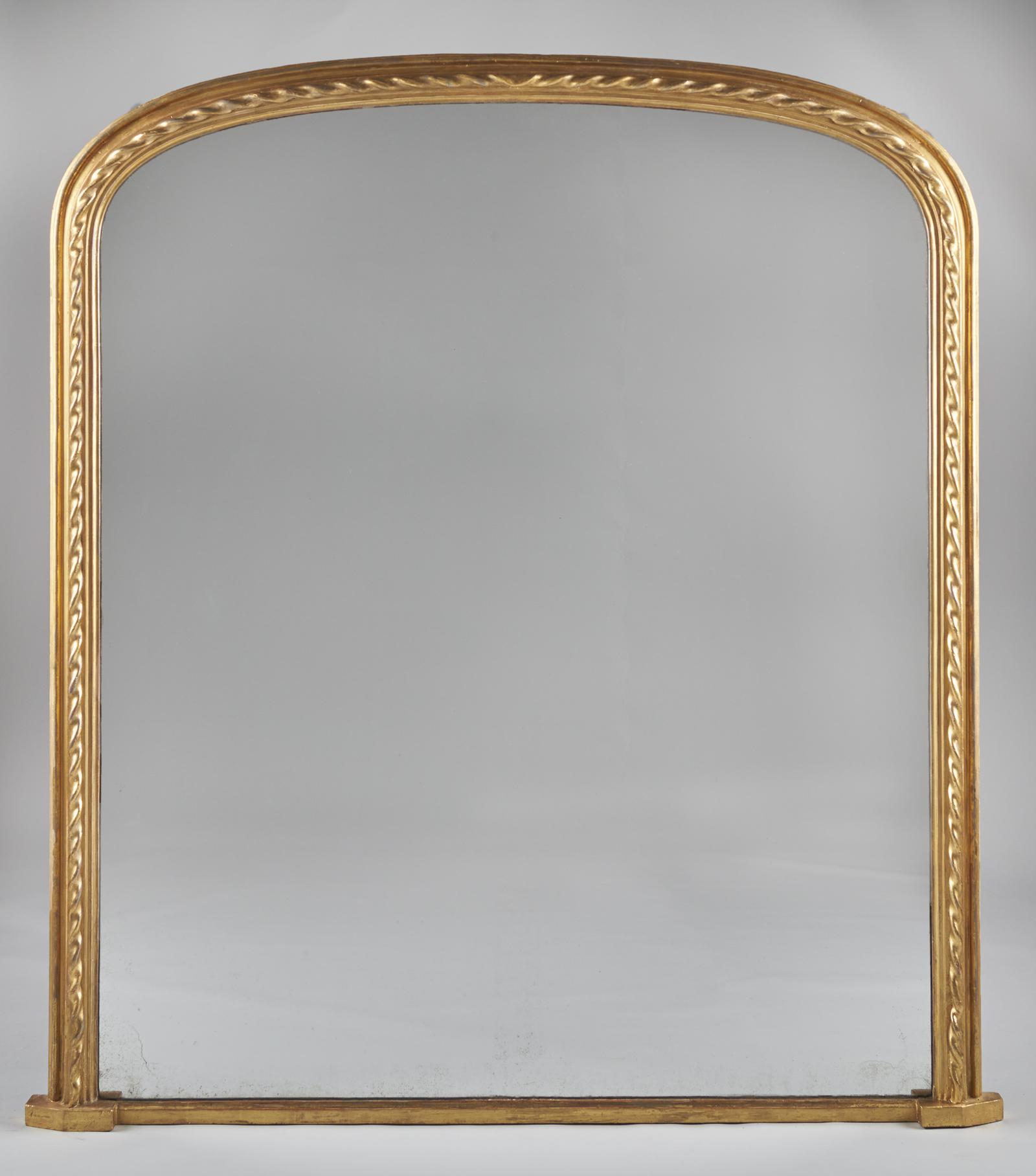 Large 19th Century English Victorian Gilt Overmantle Mirror (1 of 6) Large 19th Century English Victorian Gilt Overmantle Mirror (1 of 6)