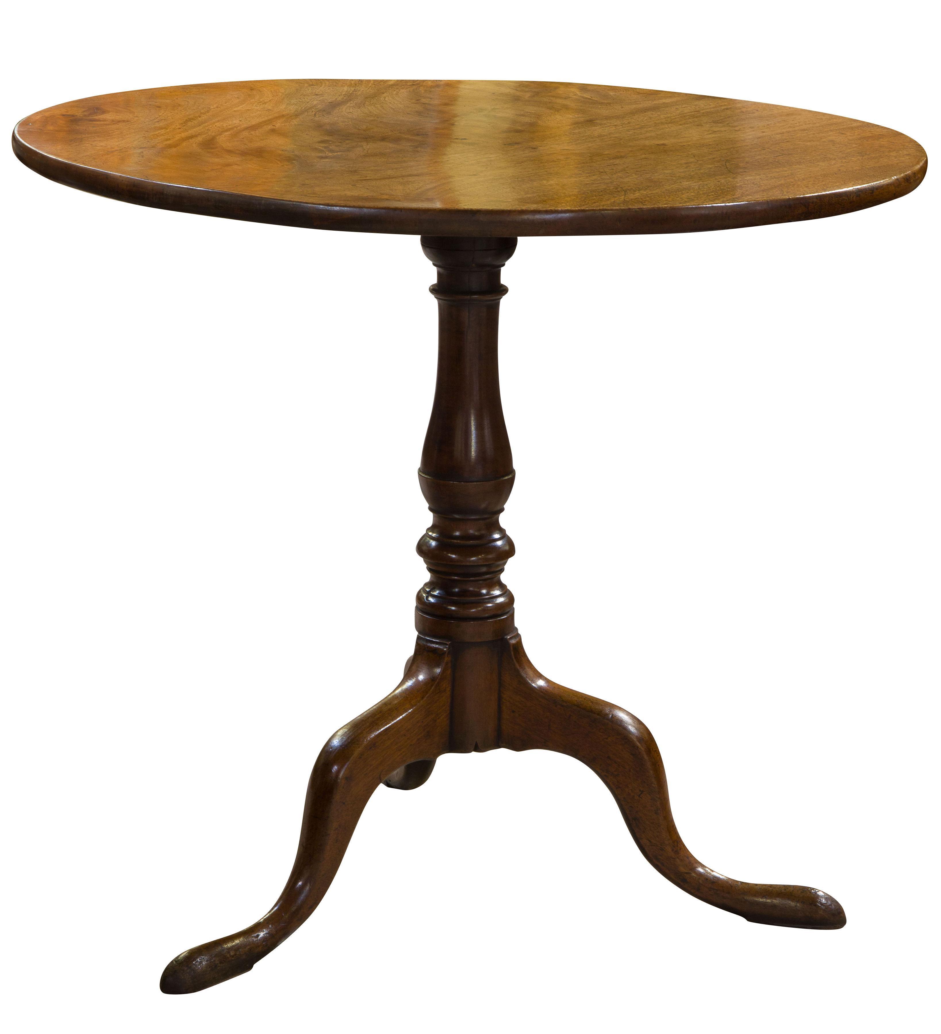 Georgian mahogany tripod table (1 of 1)