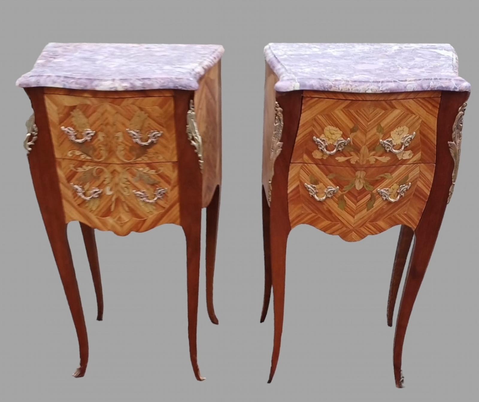 A Pair of Louis XV Style Bedside Tables (1 of 6) A Pair of Louis XV Style Bedside Tables (1 of 6)