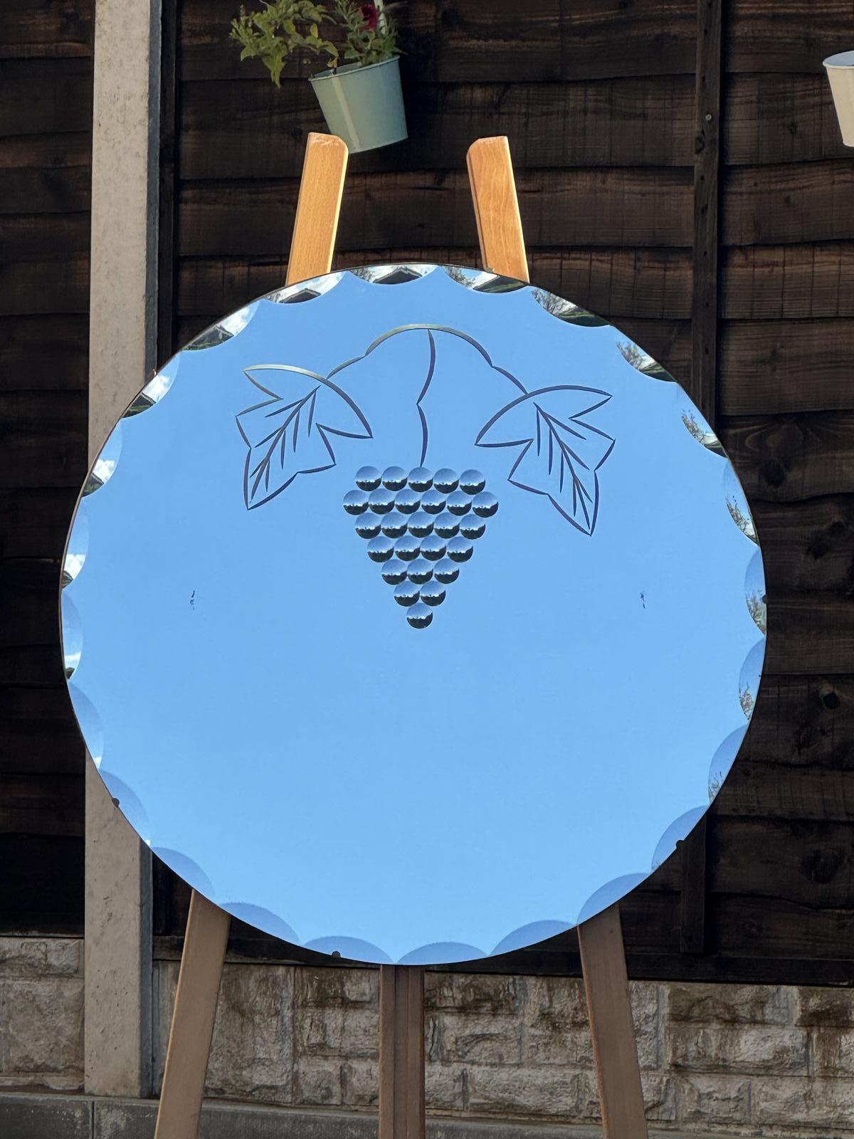 Large Circular Deco Mirror (1 of 5)