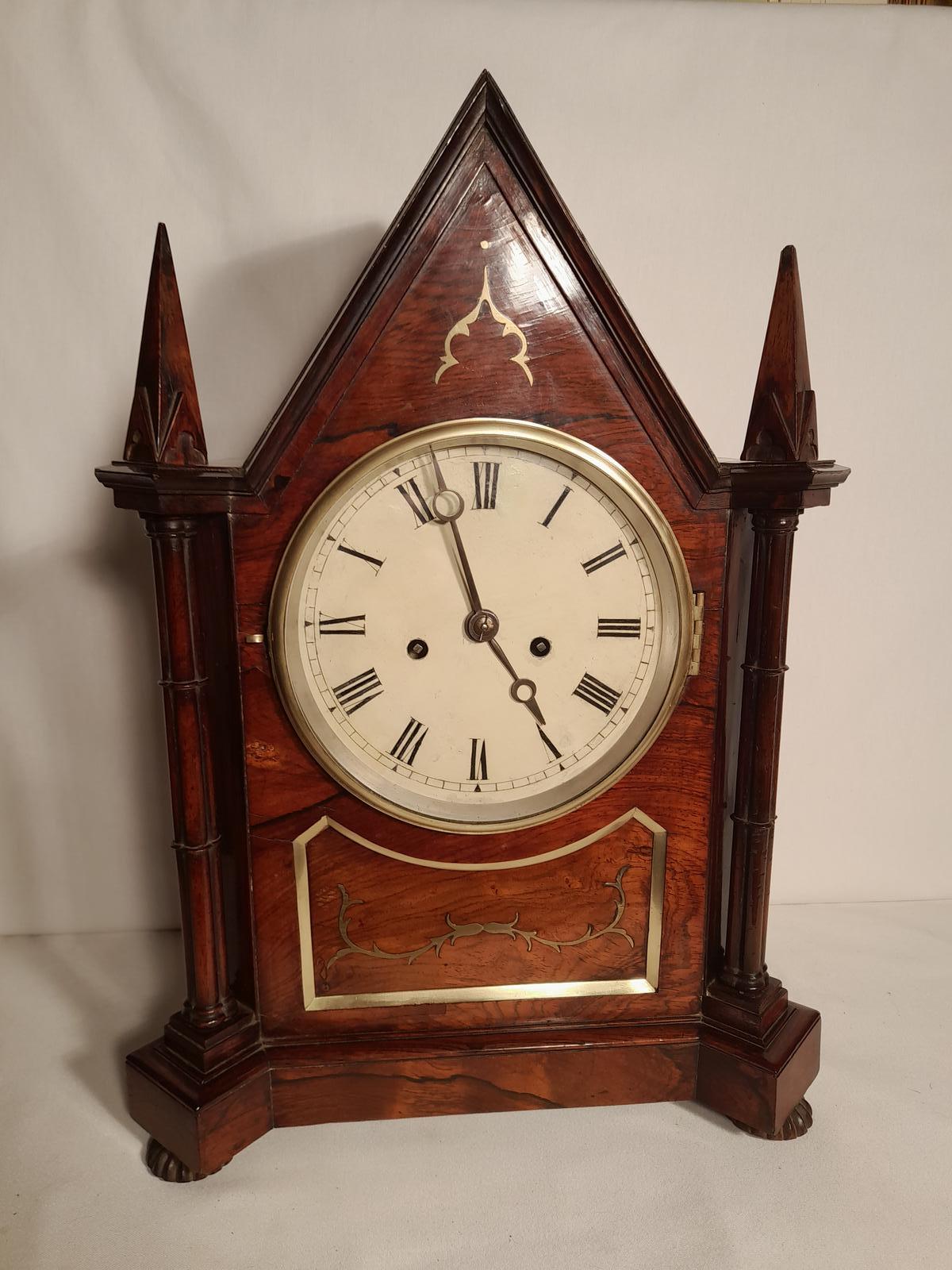 Important Rosewood Bracket Clock (1 of 7)