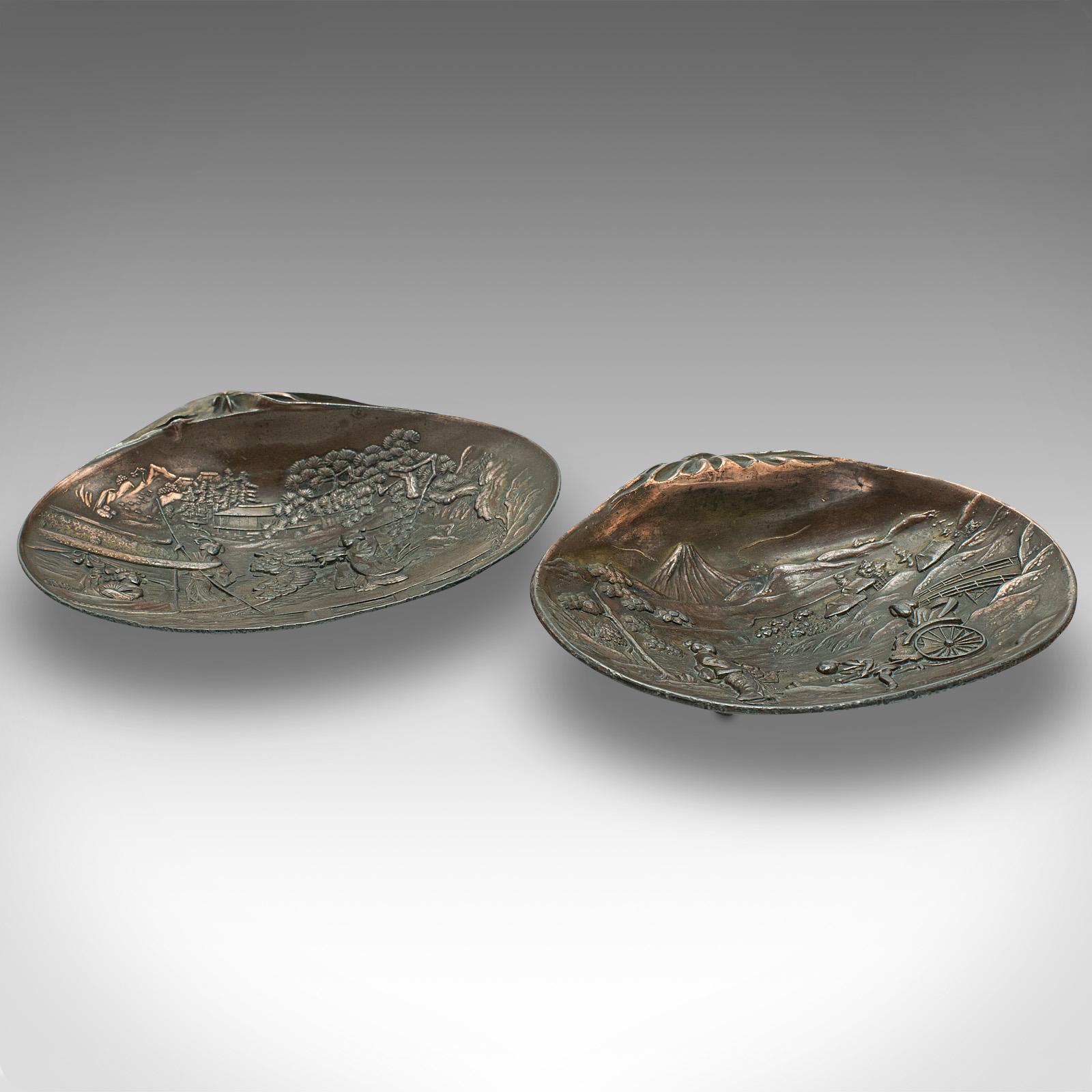 Pair of Antique Momo Dishes, Japanese, Serving Tray, Meiji, Victorian c.1900 (1 of 11)