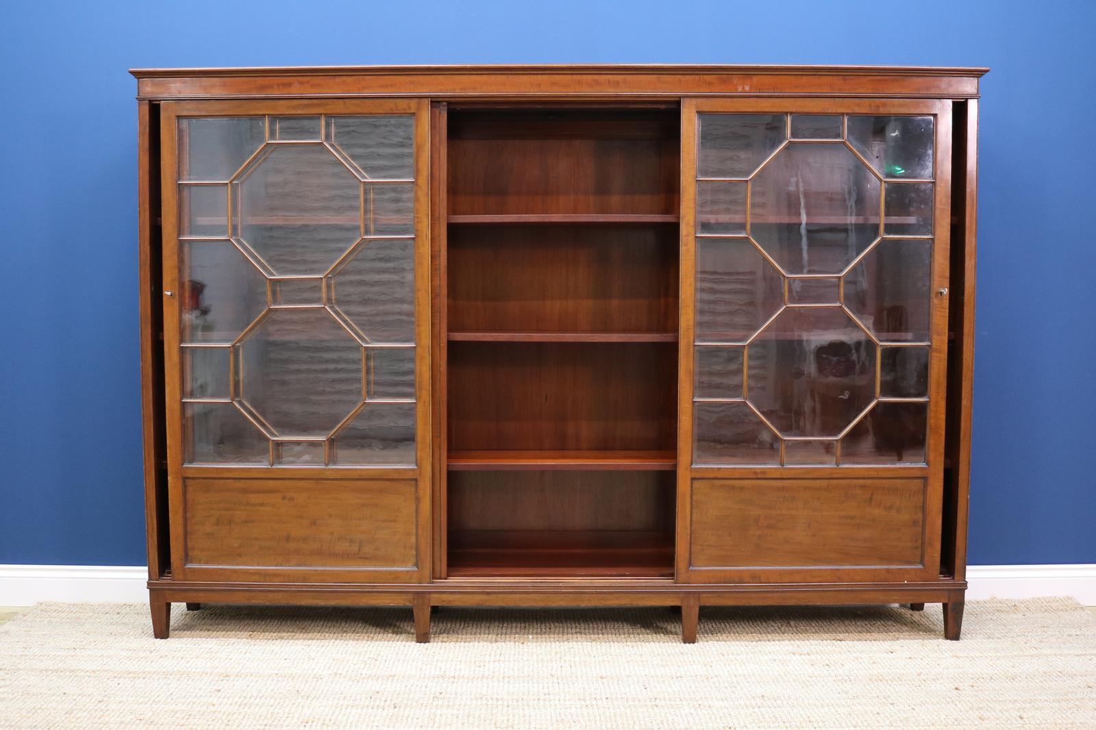 Edwardian Mahogany Bookcase Sliding Doors (1 of 13) Edwardian Mahogany Bookcase Sliding Doors (1 of 13)
