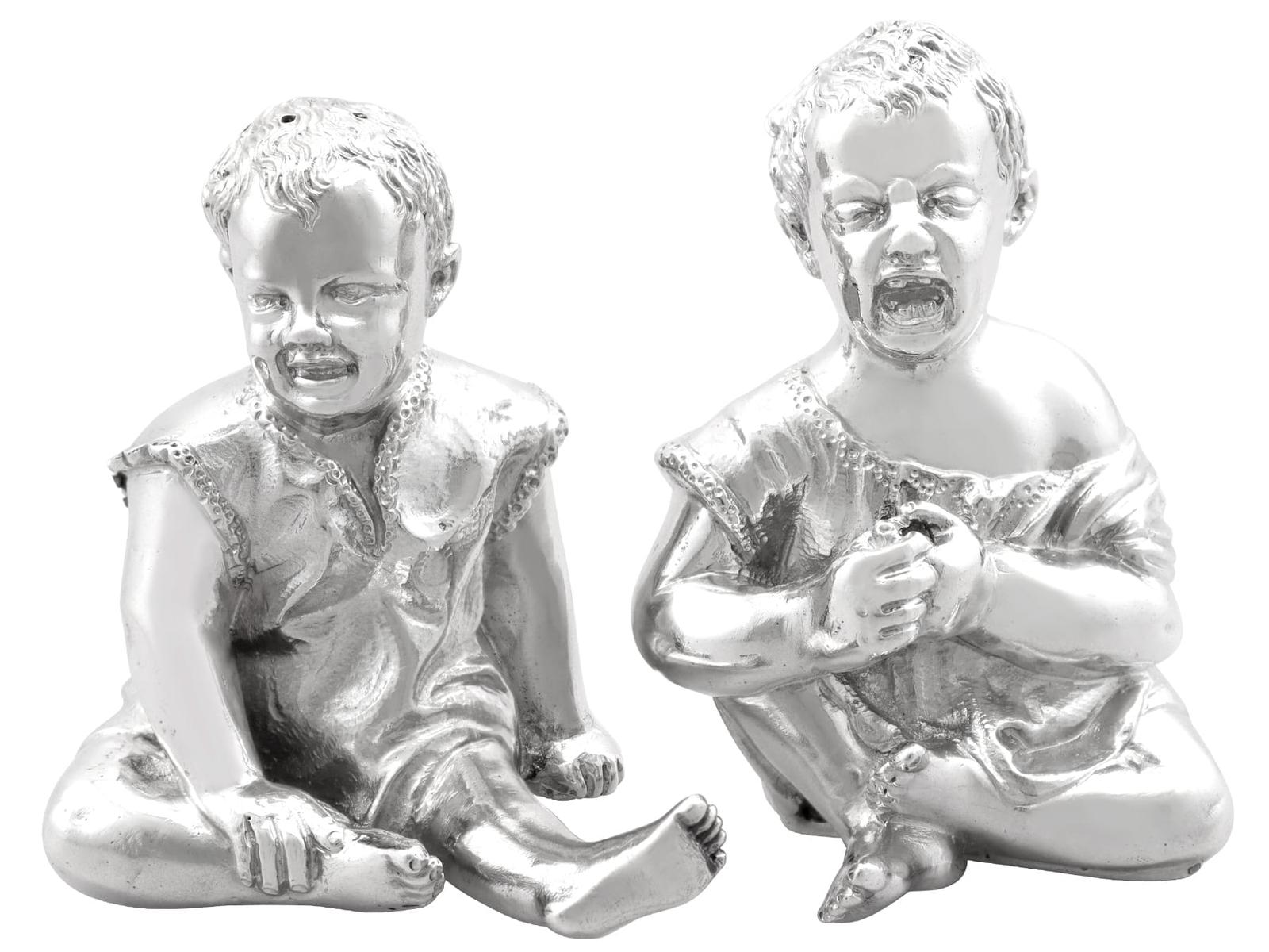 Antique Victorian Sterling Silver Novelty Baby Peppers 1886 (1 of 22)