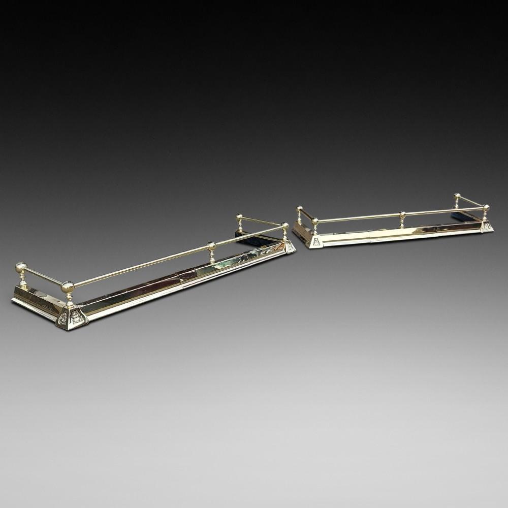 Pair of Early 20th Century Adjustable Brass Fenders (1 of 5) Pair of Early 20th Century Adjustable Brass Fenders (1 of 5)