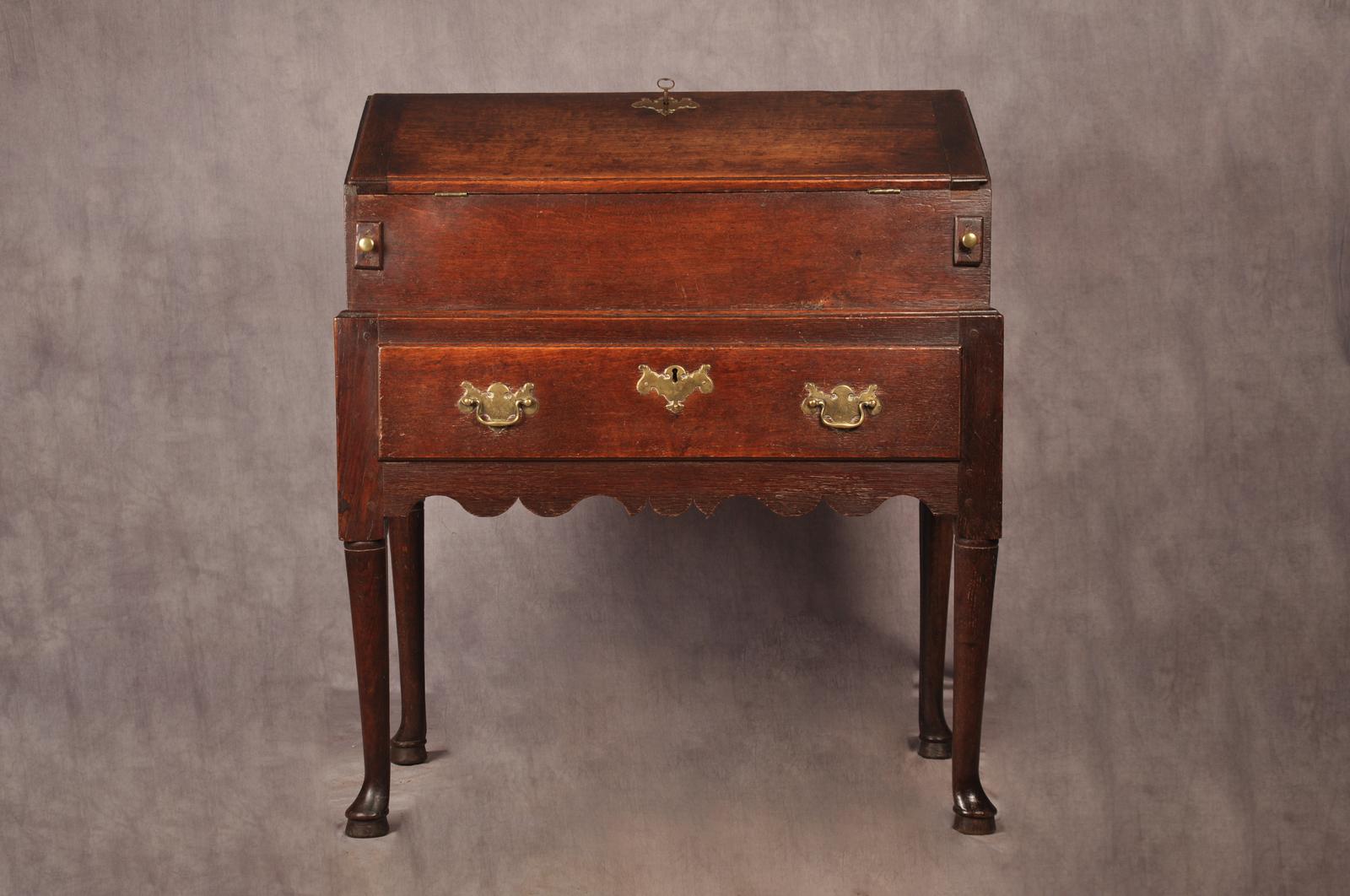 Rare Early 18th Century Oak Desk on Stand (1 of 20)