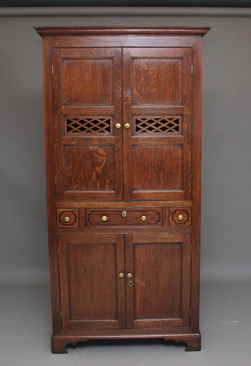 Early 19th Century Oak Food Cupboard (1 of 11)
