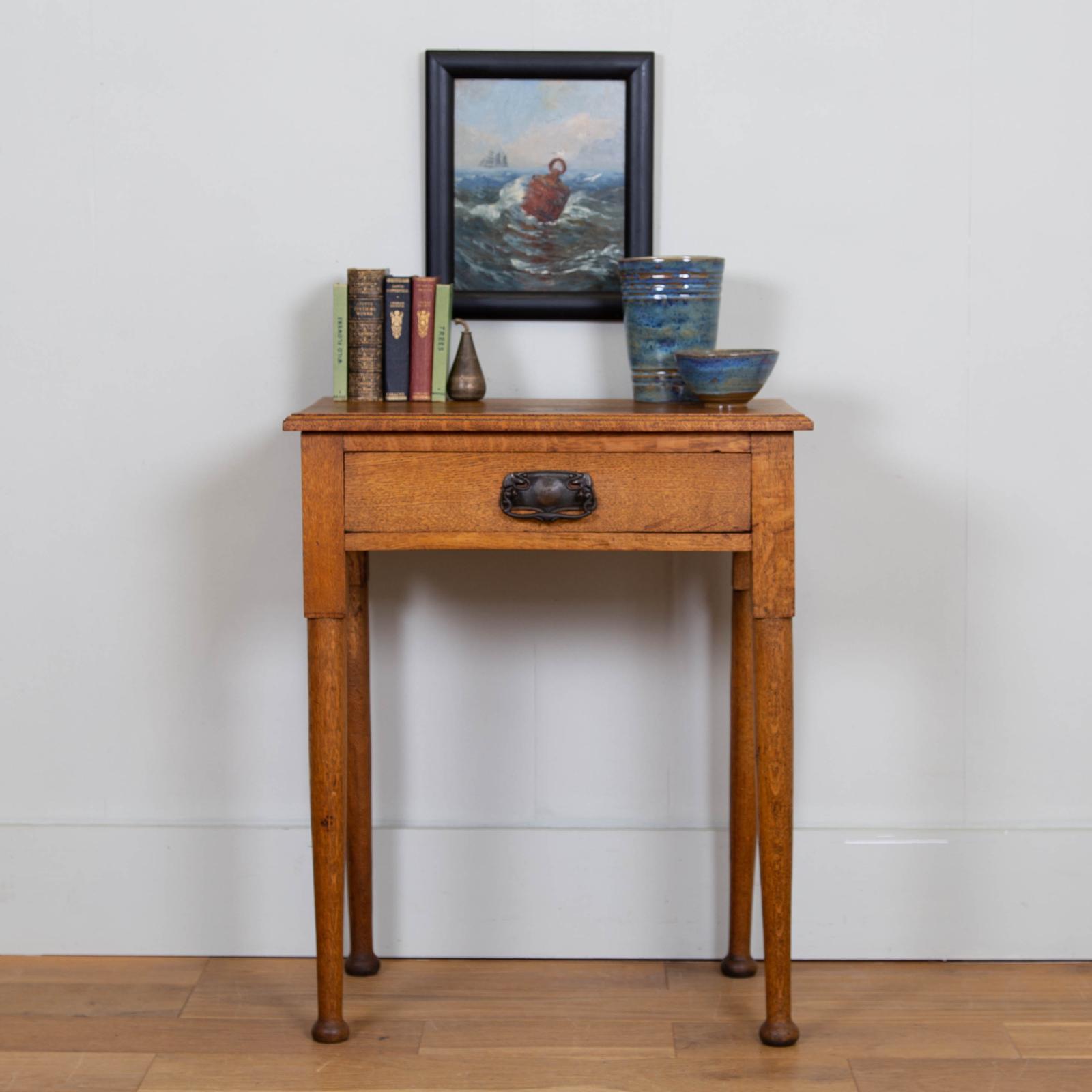 Charming Little Oak Single Drawer Desk Side Table c.1915 (1 of 10) Charming Little Oak Single Drawer Desk Side Table c.1915 (1 of 10)