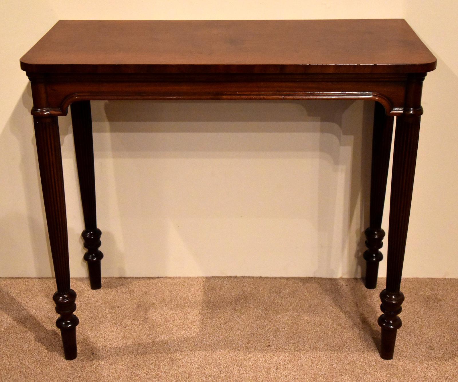 English Sheraton Period Mahogany Console Table (1 of 7) English Sheraton Period Mahogany Console Table (1 of 7)