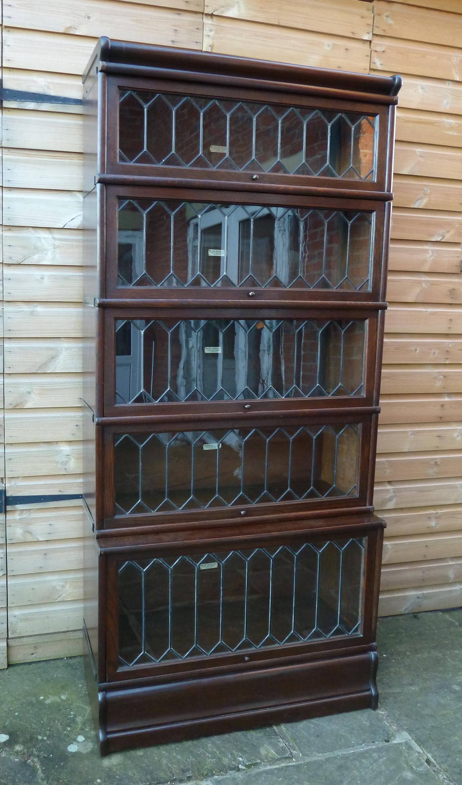 Tall Oak Globe Wernicke Lawyers Bookcase (1 of 11)