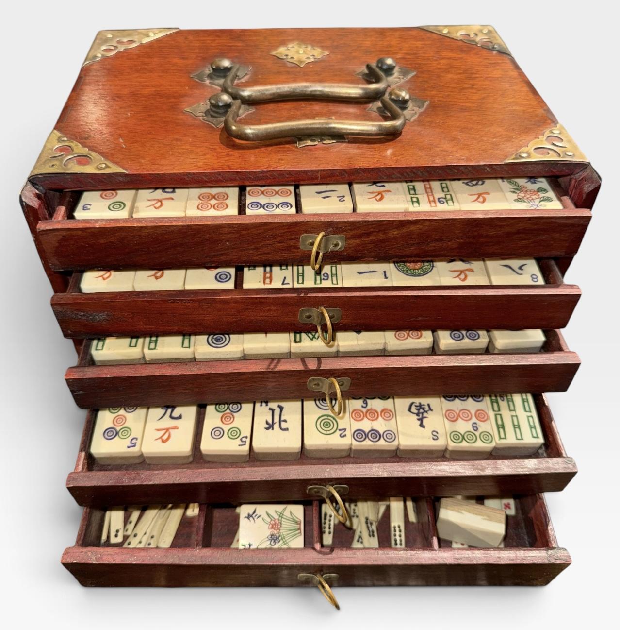 Early 20th Century Mahjong Set (1 of 7) Early 20th Century Mahjong Set (1 of 7)