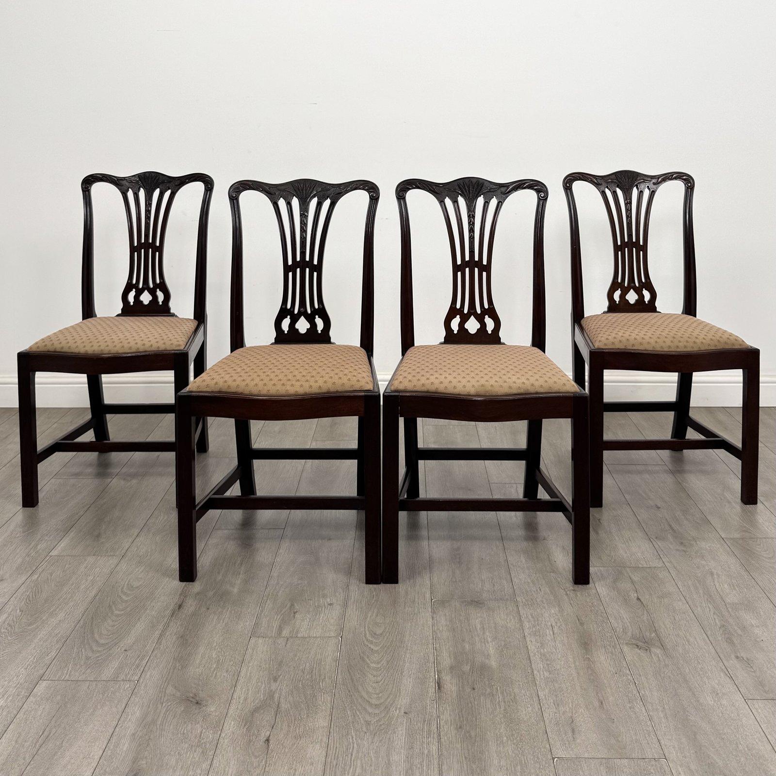 Antique Chippendale Style Mahogany Dining Chairs | Set of 4 | AF-6700 (1 of 7) Antique Chippendale Style Mahogany Dining Chairs | Set of 4 | AF-6700 (1 of 7)