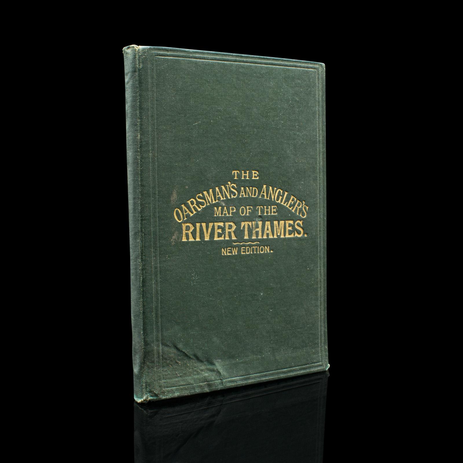 Antique Oarsman's Map of the River Thames, English, Cartography - Published 1912 (1 of 10) Antique Oarsman's Map of the River Thames, English, Cartography - Published 1912 (1 of 10)
