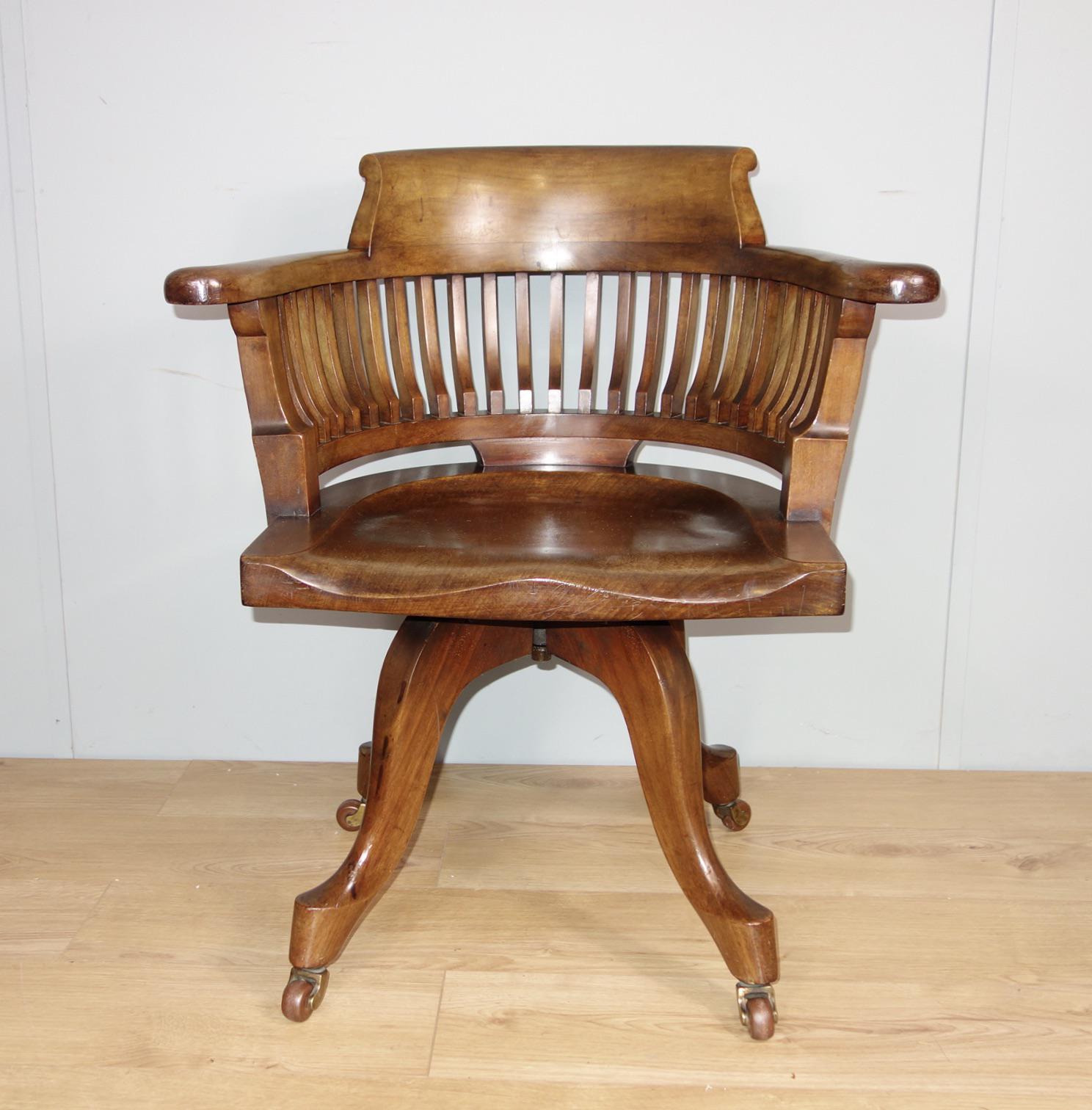 Victorian Mahogany Swivel Desk Chair (1 of 9) Victorian Mahogany Swivel Desk Chair (1 of 9)