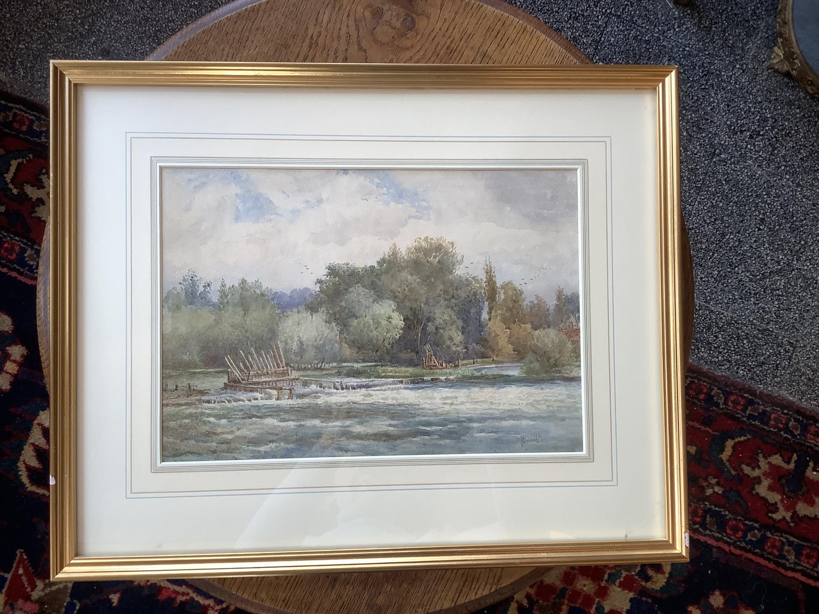 Arthur Powell May (1824-1900) "Thames Near Pangbourne" Watercolour (1 of 4) Arthur Powell May (1824-1900) "Thames Near Pangbourne" Watercolour (1 of 4)