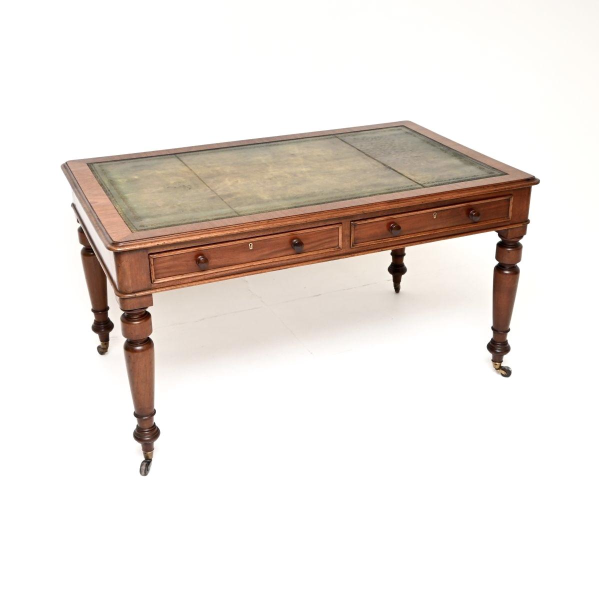 Large Antique Victorian Mahogany Writing Table / Desk (1 of 10) Large Antique Victorian Mahogany Writing Table / Desk (1 of 10)
