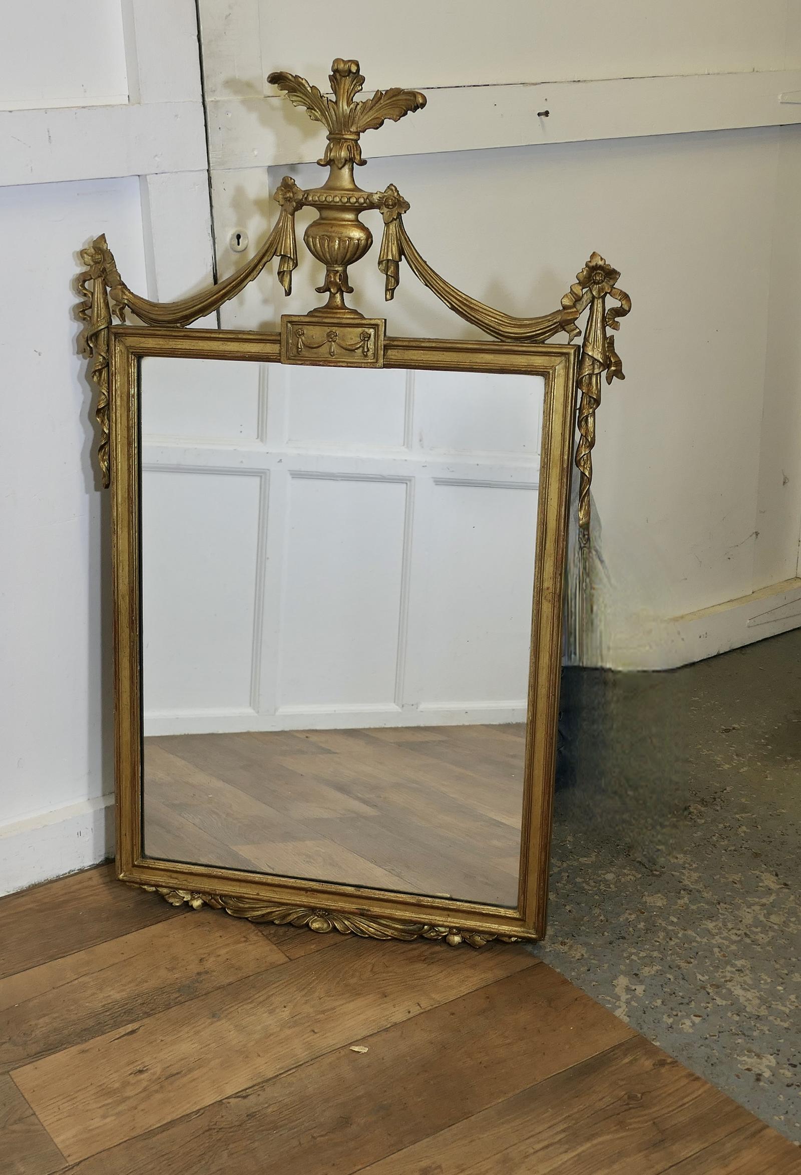 French Napoleon III Style Gilt Wall Mirror (1 of 6)