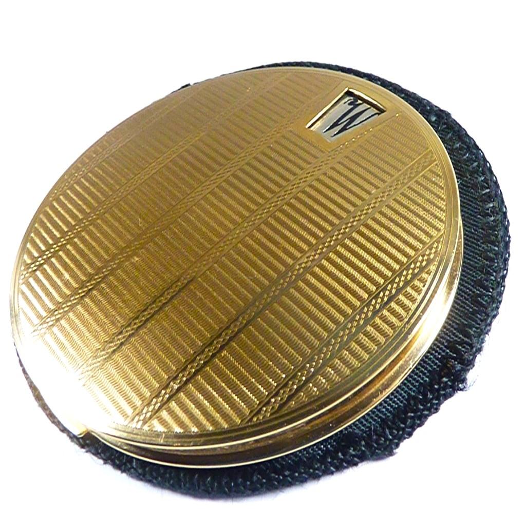 Vintage Stratton Monogram Dial Powder Compact 1950s (1 of 8)