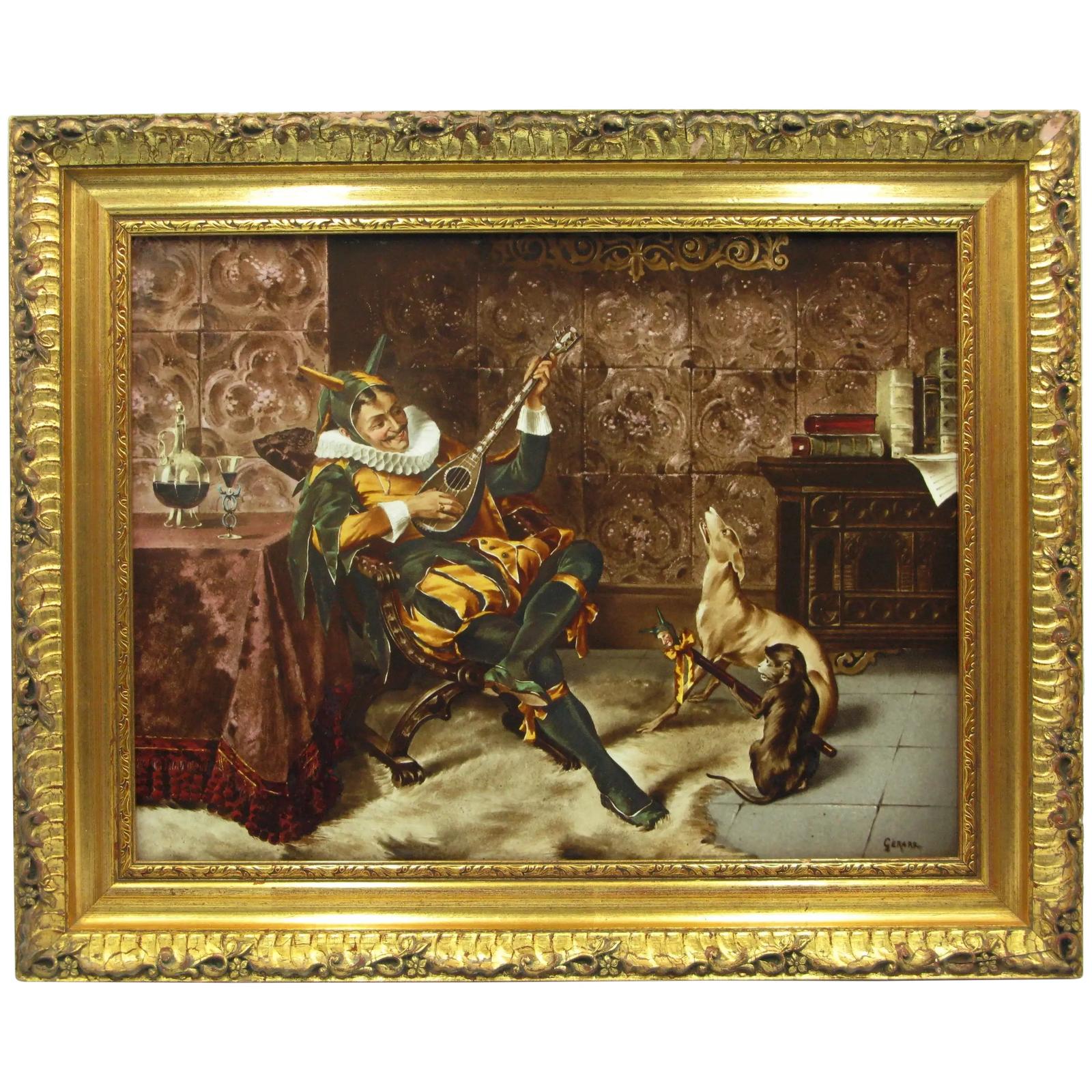 A Large Late 19th Century Choisy-le-Roi Paris Porcelain Plaque (1 of 9)